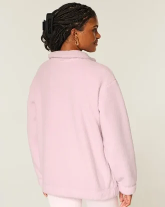 Sweat-shirt à fermeture éclair quart de longueur Gilly Hicks Sherpa