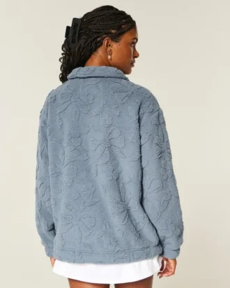 Sweat-shirt à fermeture éclair quart de longueur Gilly Hicks Sherpa Sweat-shirt à fermeture éclair quart de longueur Gilly Hicks Sherpa