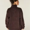 Sweat-shirt à fermeture éclair quart de longueur Gilly Hicks Sherpa Sweat-shirt à fermeture éclair quart de longueur Gilly Hicks Sherpa