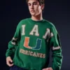 Sweat-shirt graphique Boxy University of Miami Hurricanes