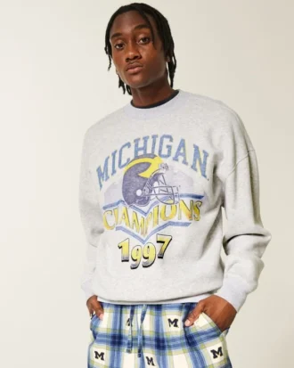 Sweat-shirt graphique Boxy University of Michigan Wolverines