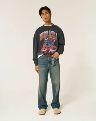 Sweat-shirt graphique Boxy University of Nebraska Cornhuskers