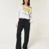 Sweat-shirt graphique Iowa Hawkeyes facile à enfiler, avec épaules dénudées Sweat-shirt graphique Iowa Hawkeyes facile à enfiler, avec épaules dénudées