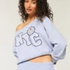 Sweat-shirt graphique NYC facile à enfiler Sweat-shirt graphique NYC facile à enfiler