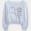 Sweat-shirt graphique NYC facile à enfiler Sweat-shirt graphique NYC facile à enfiler