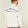 Sweat-shirt graphique Volkswagen à demi-zip et coupe carrée Sweat-shirt graphique Volkswagen à demi-zip et coupe carrée