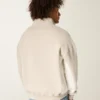 Sweat-shirt à logo et fermeture éclair quart de longueur Sweat-shirt à logo et fermeture éclair quart de longueur