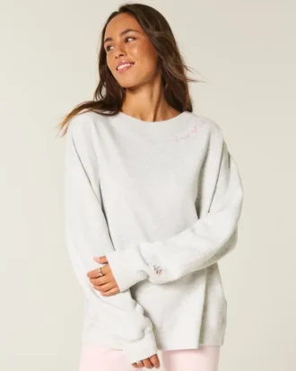 Sweat-shirt oversize avec nœud dans le dos « Class of ’26 » Sweat-shirt oversize avec nœud dans le dos « Class of ’26 »