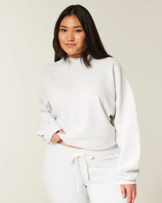 Sweat-shirt oversize à col montant Sweat-shirt oversize à col montant