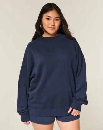 Sweat-shirt oversize à col montant Sweat-shirt oversize à col montant
