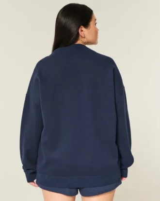 Sweat-shirt oversize à col montant Sweat-shirt oversize à col montant