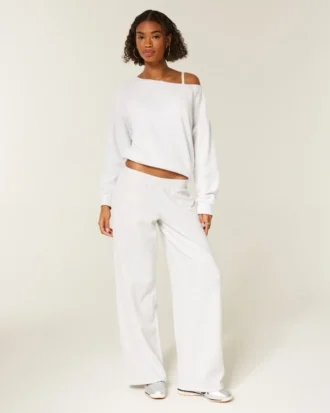 Sweat-shirt oversize à épaules dénudées