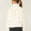 Sweat-shirt zippé Sherpa brodé Gilly Hicks