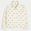 Sweat-shirt zippé Sherpa brodé Gilly Hicks