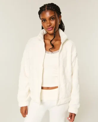 Sweat-shirt zippé Sherpa Gilly Hicks