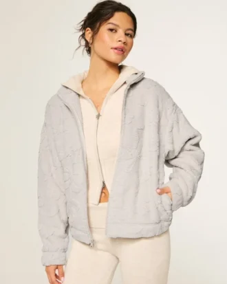 Sweat-shirt zippé Sherpa Gilly Hicks