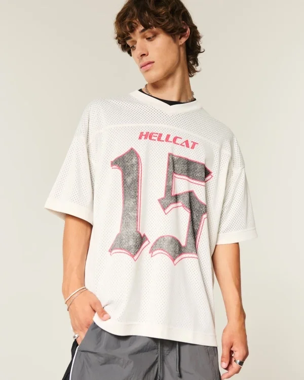 T-shirt ample Dodge Hellcat Graphic Jersey T-shirt ample Dodge Hellcat Graphic Jersey
