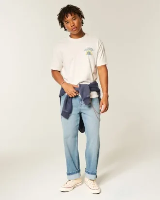 T-shirt ample en coton avec motif Hollywood Haunts