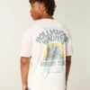 T-shirt ample en coton avec motif Hollywood Haunts
