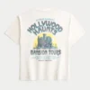 T-shirt ample en coton avec motif Hollywood Haunts