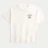 T-shirt ample en coton avec motif Hollywood Haunts