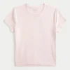 T-shirt bébé à col rond en tissu extensible et sans coutures T-shirt bébé à col rond en tissu extensible et sans coutures