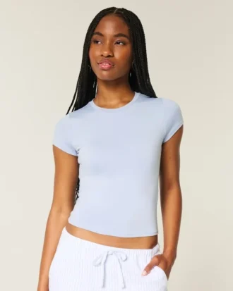 T-shirt bébé en tissu extensible doux sans coutures
