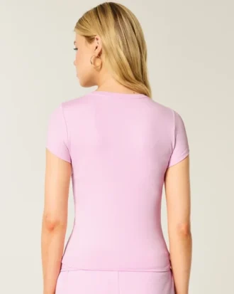 T-shirt bébé en tissu extensible doux sans coutures