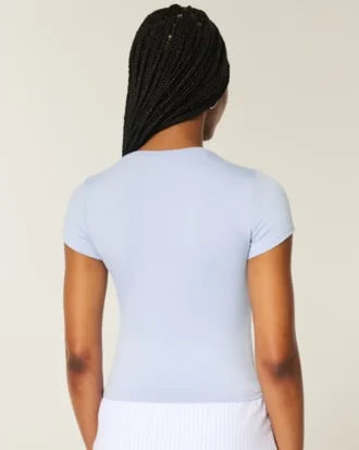 T-shirt bébé en tissu extensible doux sans coutures