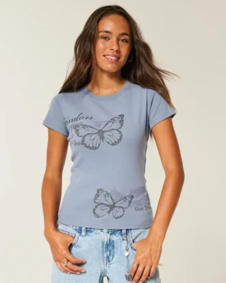 T-shirt bébé London Butterfly Graphic