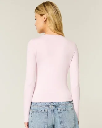 T-shirt bébé à manches longues en tissu sans coutures