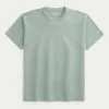 T-shirt à col rond délavé décontracté T-shirt à col rond délavé décontracté