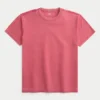 T-shirt à col rond délavé décontracté T-shirt à col rond délavé décontracté