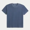 T-shirt à col rond délavé décontracté T-shirt à col rond délavé décontracté
