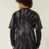 T-shirt à col rond en coton épais tie-dye