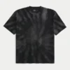 T-shirt à col rond en coton épais tie-dye