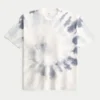 T-shirt à col rond en coton épais tie-dye T-shirt à col rond en coton épais tie-dye