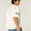 T-shirt court ample et épais avec motif Chevrolet