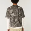 T-shirt court camouflage épais à col rond T-shirt court camouflage épais à col rond