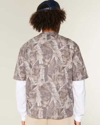 t shirt court et pais motif camouflage 2 330x413 - T-shirt court et &eacute;pais &agrave; motif camouflage