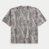 T-shirt court et épais à motif camouflage T-shirt court et épais à motif camouflage