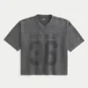 T-shirt de football graphique baggy court épais T-shirt de football graphique baggy court épais
