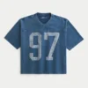 T-shirt de football graphique baggy court épais T-shirt de football graphique baggy court épais