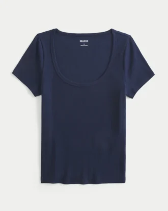 T-shirt à encolure dégagée