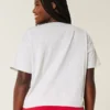 T-shirt à encolure en V et imprimé Easy Wisconsin Badgers
