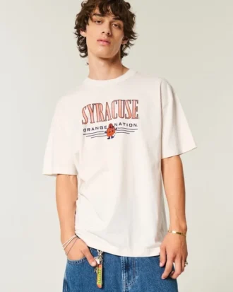 T-shirt graphique ample Syracuse University