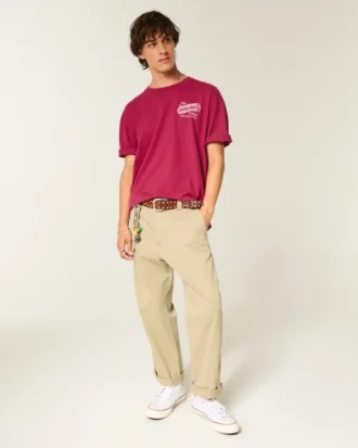 T-shirt graphique Baggy Cotton Shady Pine Motel