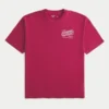 T-shirt graphique Baggy Cotton Shady Pine Motel T-shirt graphique Baggy Cotton Shady Pine Motel
