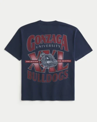 T-shirt graphique Boxy Gonzaga University Bulldogs
