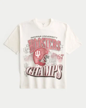 T-shirt graphique Boxy Indiana University Hoosiers